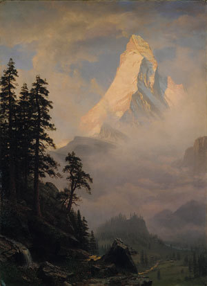 Albert Bierstadt Oil Painting Sunrise on the Matterhorn